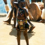 Zulu-Mädchen mit Perlenschmuck